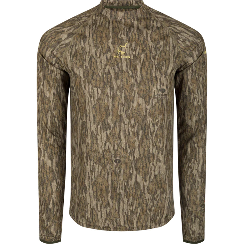Drake Ol' Tom Early Bird Long Sleeve Performance Crew MO Bottomland Large