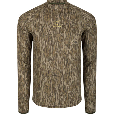 Drake Ol' Tom Early Bird Long Sleeve Performance Crew MO Bottomland Large