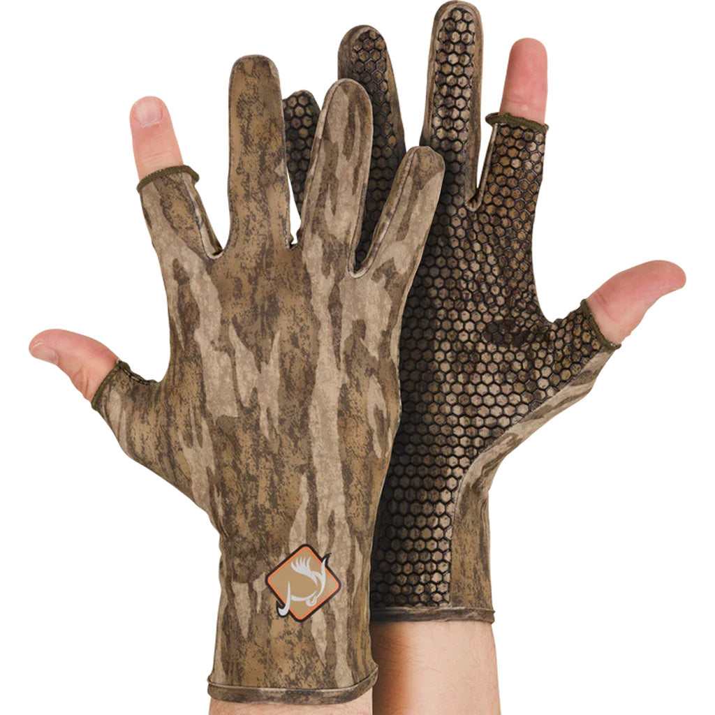 Drake Ol' Tom Performance Stretch Turkey Shooter Gloves MO Bottomland SM-MD