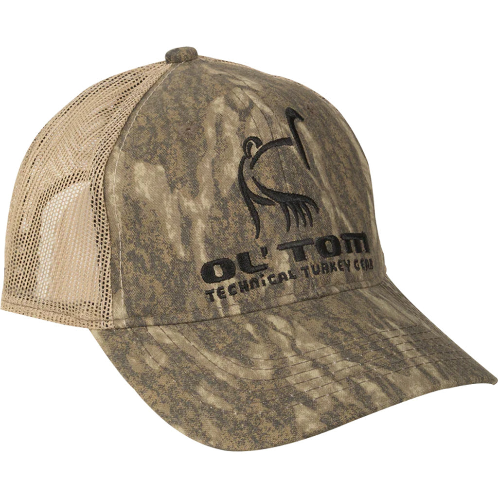 Drake Ol' Tom Camo Mesh Back Logo Cap MO Bottomland OSFM