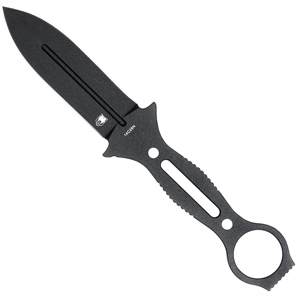 CobraTec Ringed Claymore Fixed Blade Dagger Black Finish