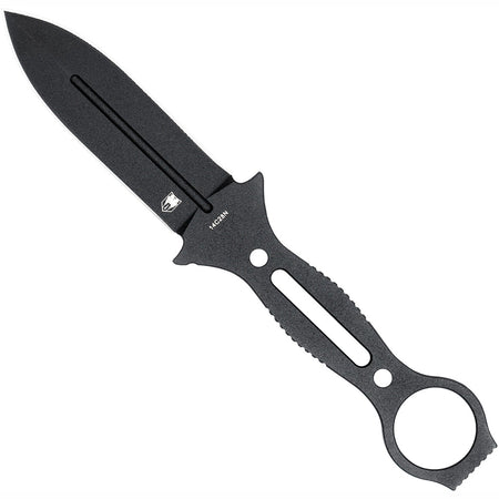 CobraTec Ringed Claymore Fixed Blade Dagger Black Finish