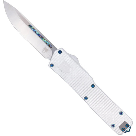 CobraTec Abalone Edge OTF Knife White/Abalone Finish