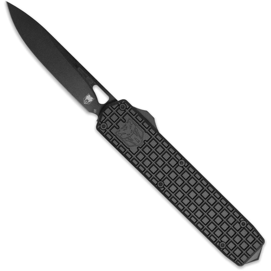 CobraTec Black Mamba OTF Knife Medium Black D2 Steel Blade