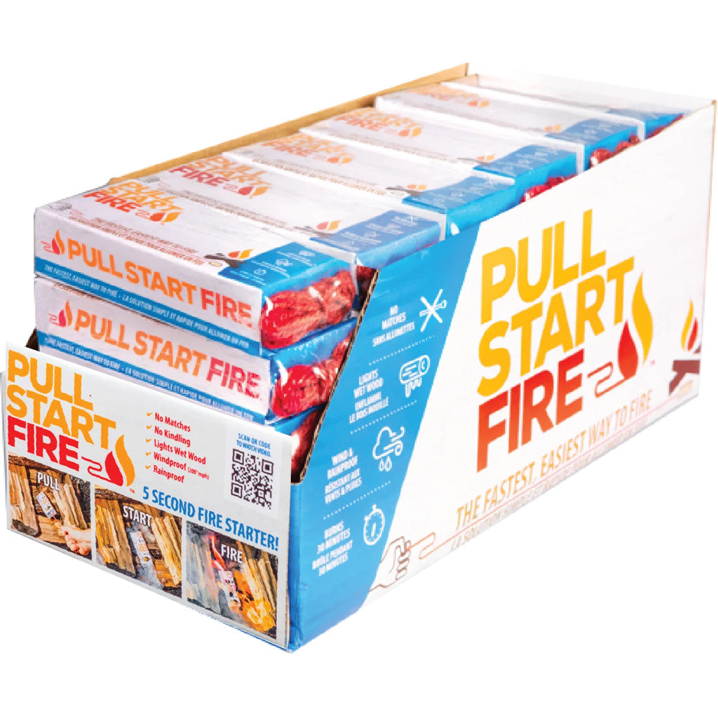 Pull Start Fire Firestarter Shelf Display 30-Count PDQ
