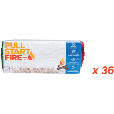 Pull Start Fire Firestarter Display Refill Units 36 Single Packs
