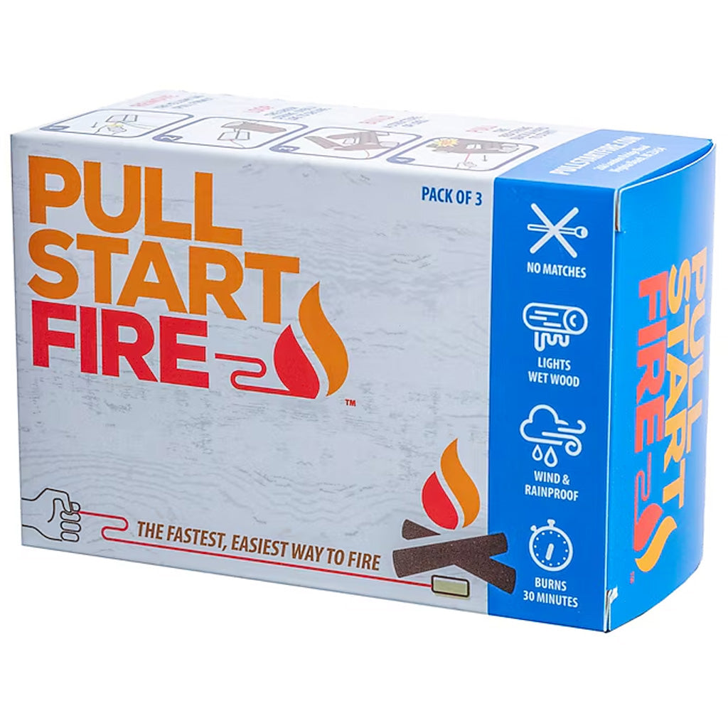 Pull Start Fire 3-Pack Firestarters 16 Per Pack 48 Count Total