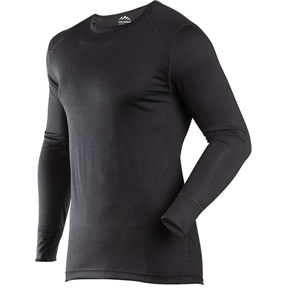 ColdPruf Classic Merino Crew Baselayer Black Large