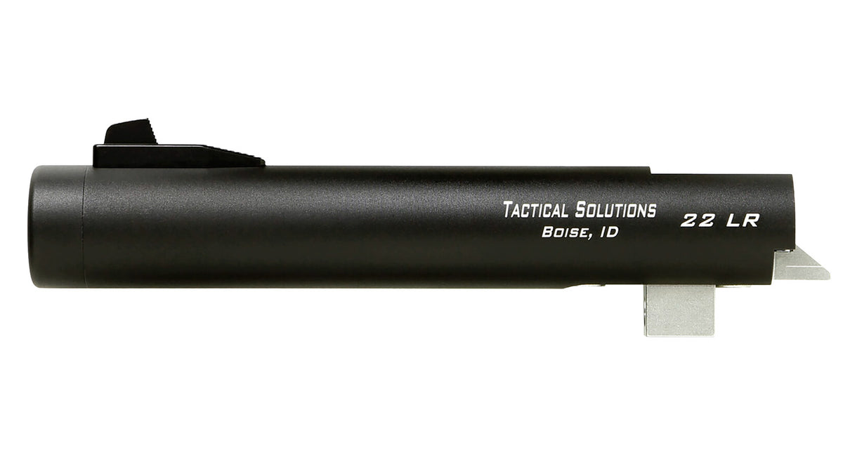 Tactical Solutions Trail-Lite Barrel 22 LR 5.50" Matte Black Aluminum Threaded with Fiber Optic Front Sight for Browning Buck Mark