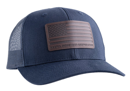 Magpul Standard Trucker Hat Navy Adjustable Snapback Leather Patch OSFA MAG1212-410