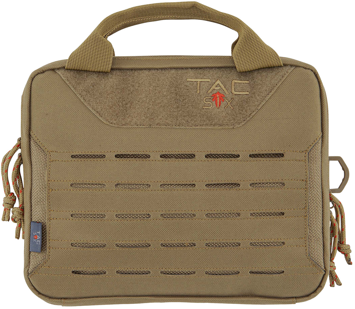 Tac Six 10816 Crew Dual Tactical Pistol Case Coyote 600D Polyester 2 Handguns