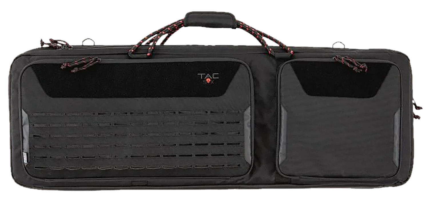Tac Six 10838 Unit 38" 2-Gun Tactical Case Black 600D Polyester