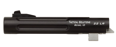 Tactical Solutions Trail-Lite Barrel 22 LR 5.50" Matte Black Aluminum Fluted Threaded with Fiber Optic Front Sight for Browning Buck Mark