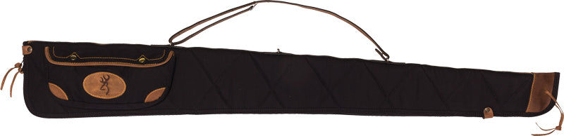 Browning Lona Canvas Gun Case 52" Black/Brown Trim with Sling