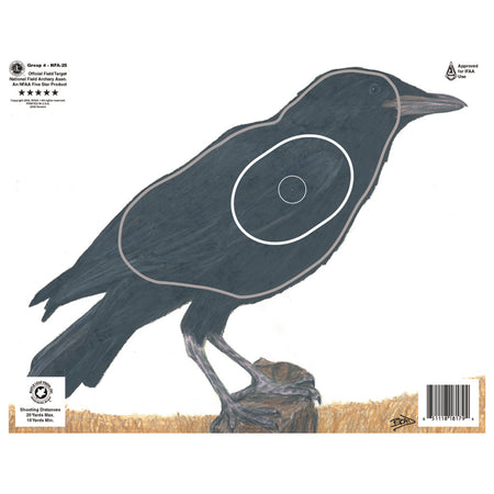 Maple Leaf NFAA Animal Faces Group 4 Crow Target Face