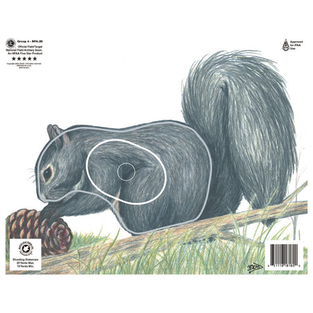 Maple Leaf NFAA Animal Faces Group 4 Squirrel Target Face