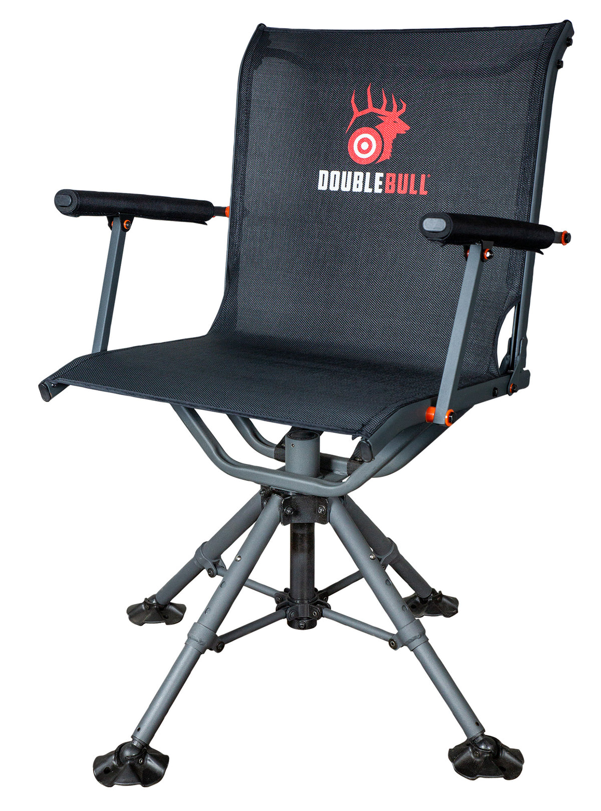 Primos 65166 Double Bull 360-Degree Swivel Seat Adjustable Height 18-21 Inch Black