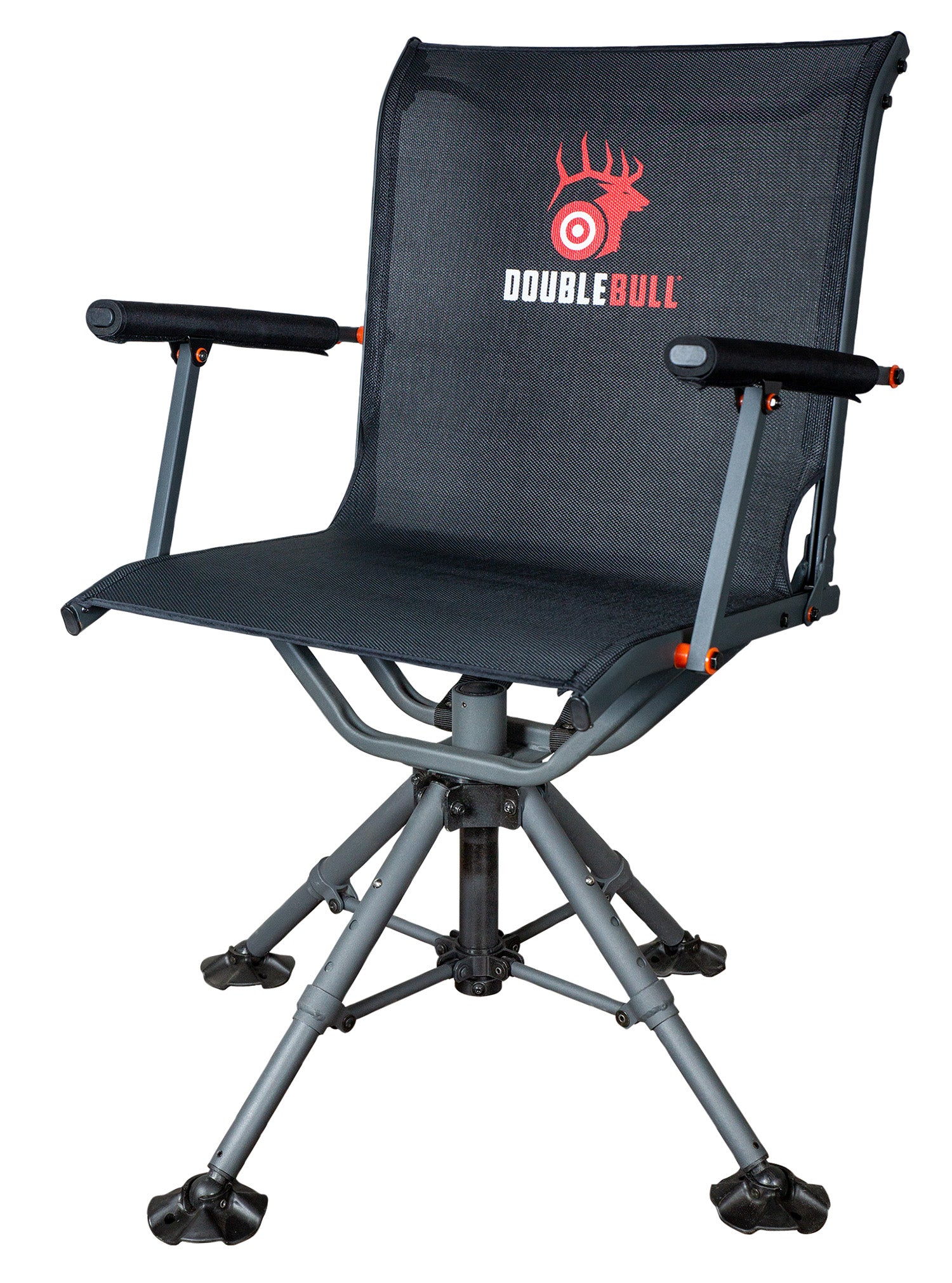 Primos 65166 Double Bull 360-Degree Swivel Seat Adjustable Height 18-21 Inch Black