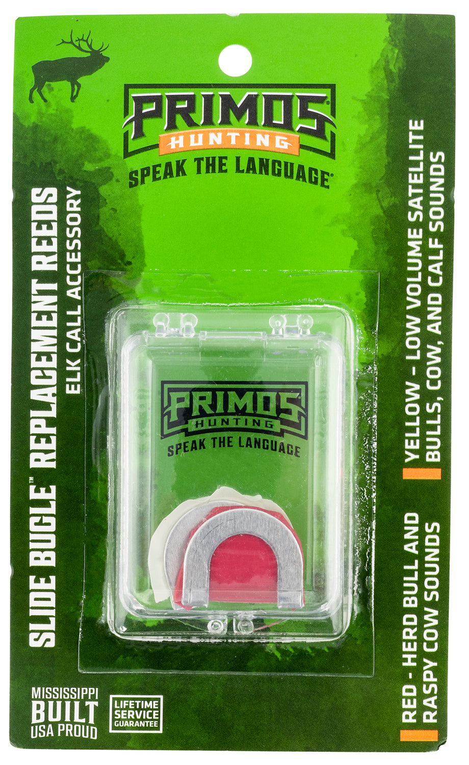 Primos PS932MC Slide Bugle Replacement Diaphragm - Red/Yellow, 2-Pack