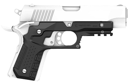 Recover Tactical CC3C-01 Black Polymer Picatinny Grip and Rail System for Compact 1911