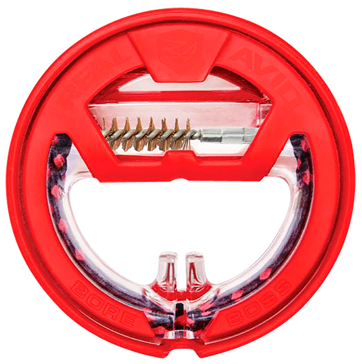 Real Avid Bore Boss 9mm Carbine Single Pass Bore Cleaner with Bronze Brush and Mop