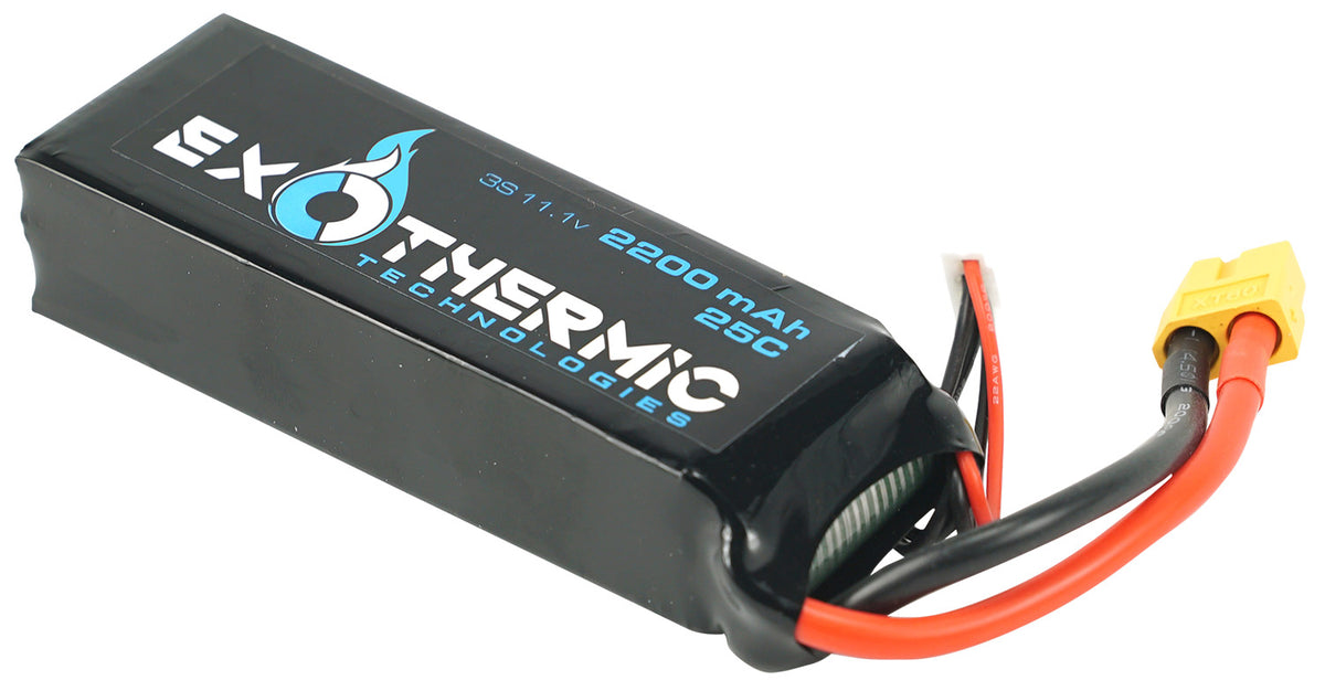 Exothermic Technologies BATTERY2200 Spare 11.1V 2200mAh LiPo Battery for Pulsefire LRT