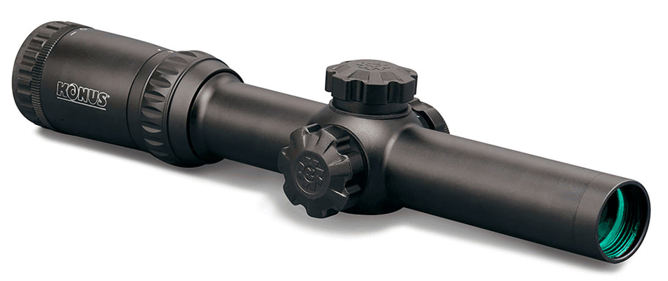 Konus KonusPro M-30 Riflescope Matte Black 1-4x24mm 30mm Tube Dual Illuminated Blue/Red Circle Dot Reticle