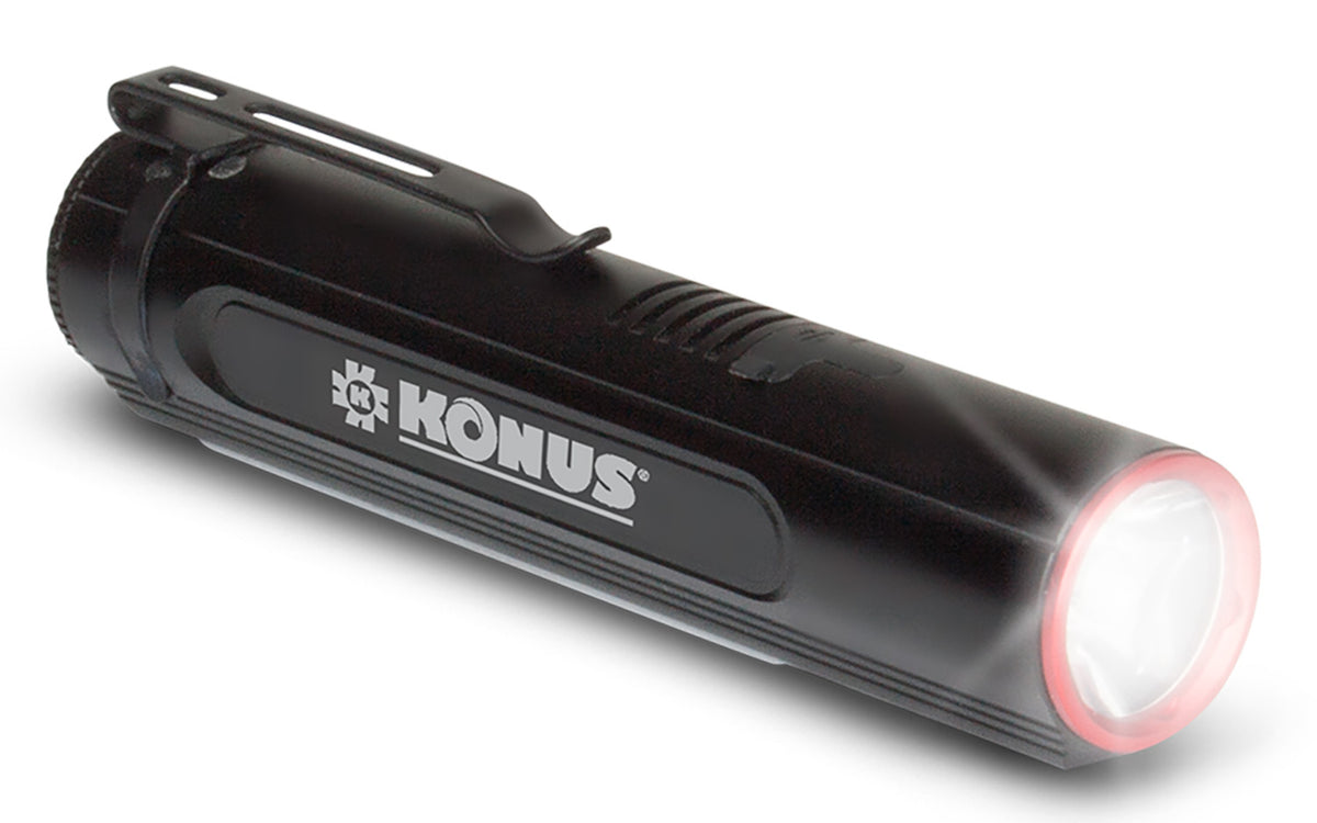 Konus KonusLight-2K Black Rechargeable Flashlight 500/1000/2000 Lumens White LED