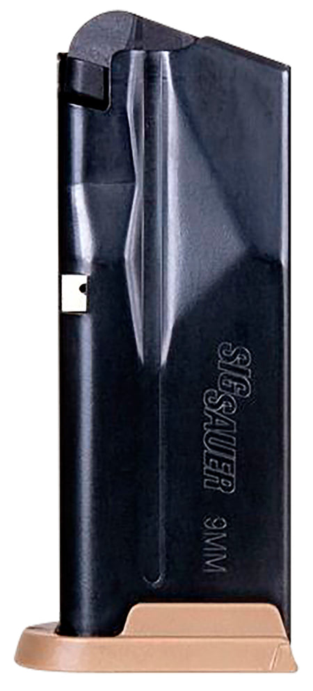 Sig Sauer MAG365910COY P365 Flush Fit 10-Round 9mm Luger Magazine Coyote Brown Steel