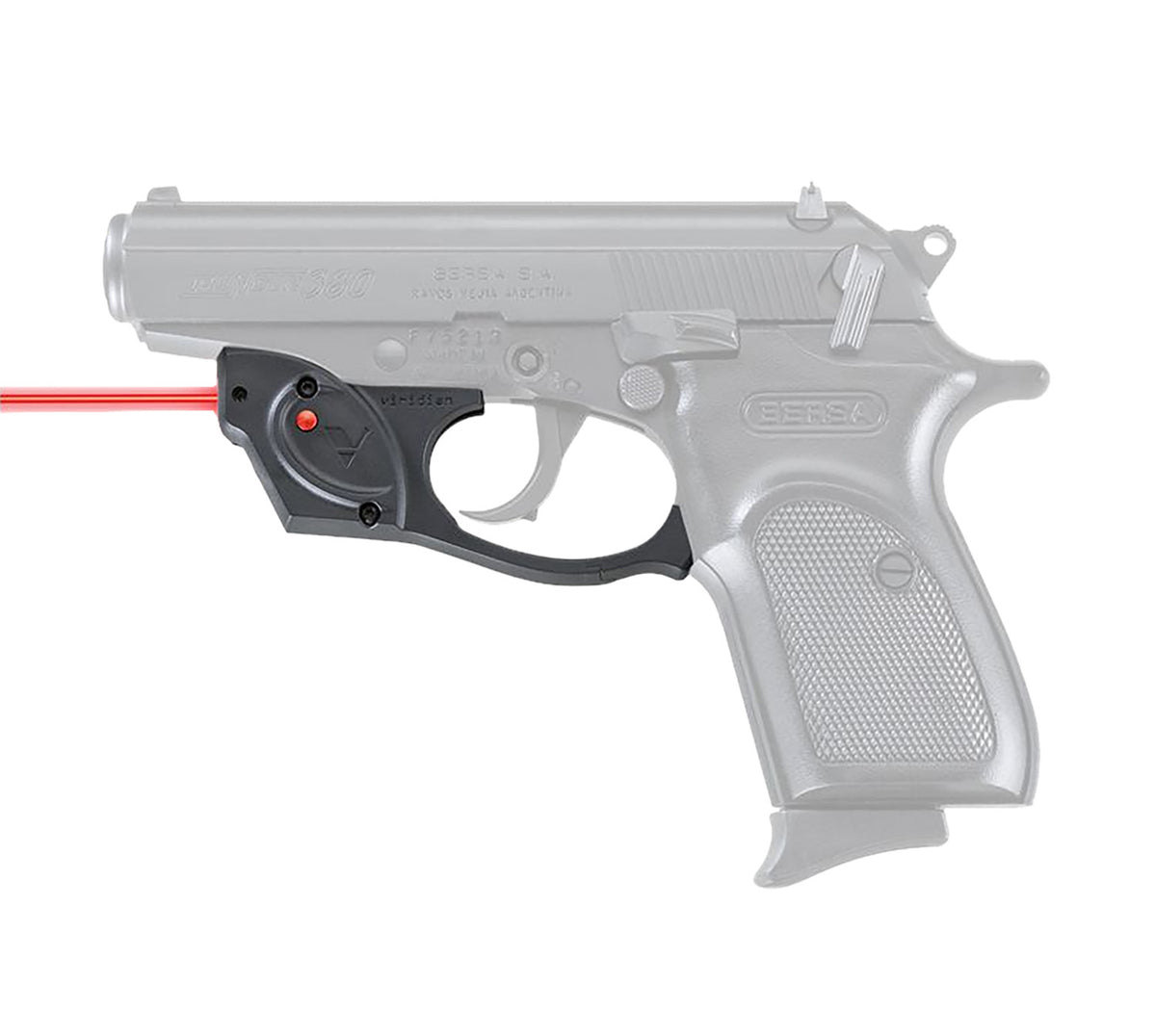 Viridian 9120006 E-Series Red Laser Sight for Bersa Thunder 380 Trigger Guard Mount Black