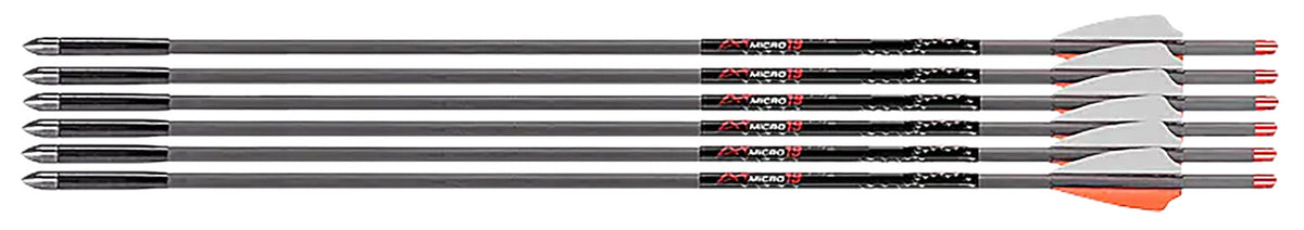 Axe Crossbows AX10003 Axe 440 Micro-Diameter Bolts Gray/Orange/White 19" 6 Pack