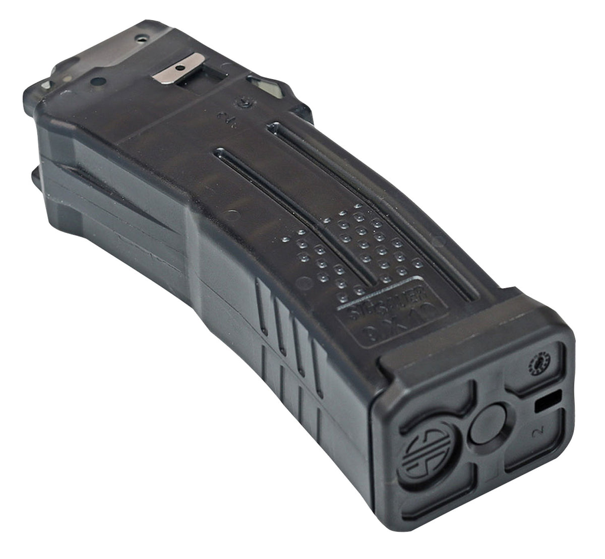 Sig Sauer MAGMPX910KM MPX 10-Round 9mm Luger Magazine for MPX Gen II/KeyMod Black Translucent Polymer