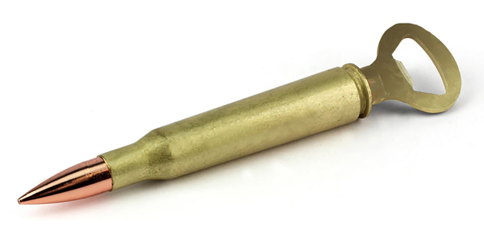 Caliber Gourmet CBG1016 50 Caliber Bullet Novelty Bottle Opener Brass/Copper