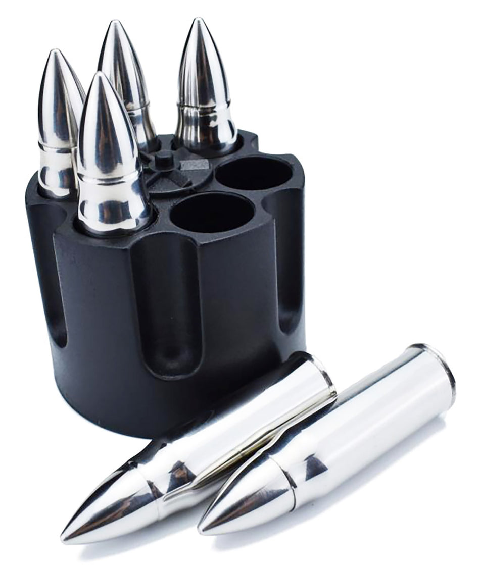 Caliber Gourmet CBG1046B Stainless Steel Bullet Drink Chillers Silver - Reusable