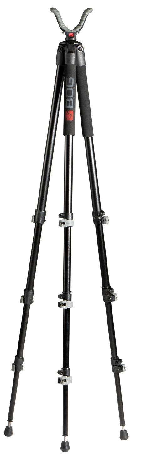 Bog-Pod 1100482 Adrenaline Folding Tripod Black Aluminum Foam Grip Rubber Feet 360 Pan 16-72 Inch