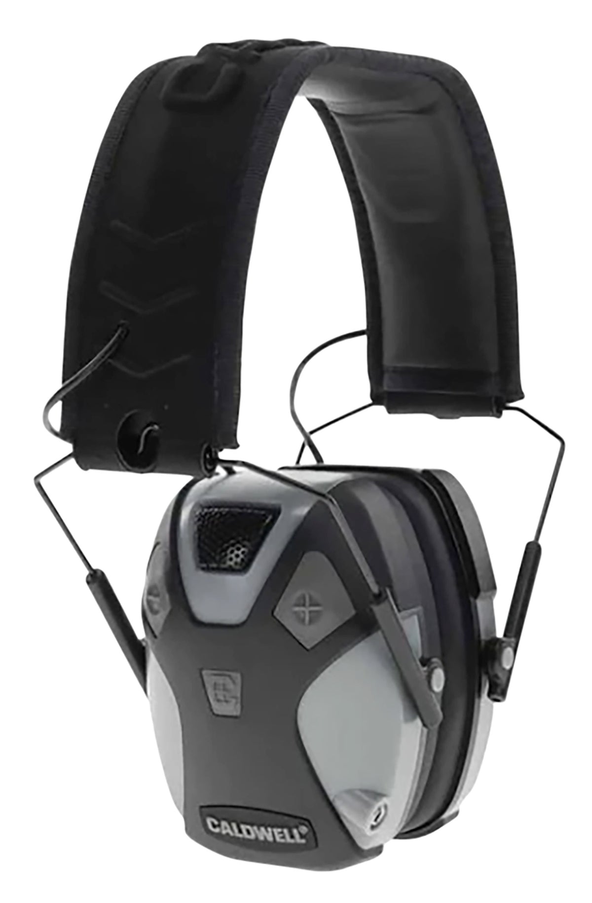 Caldwell E-Max Pro Electronic Earmuff 23 dB NRR Low-Profile Over-the-Head Gray/Black