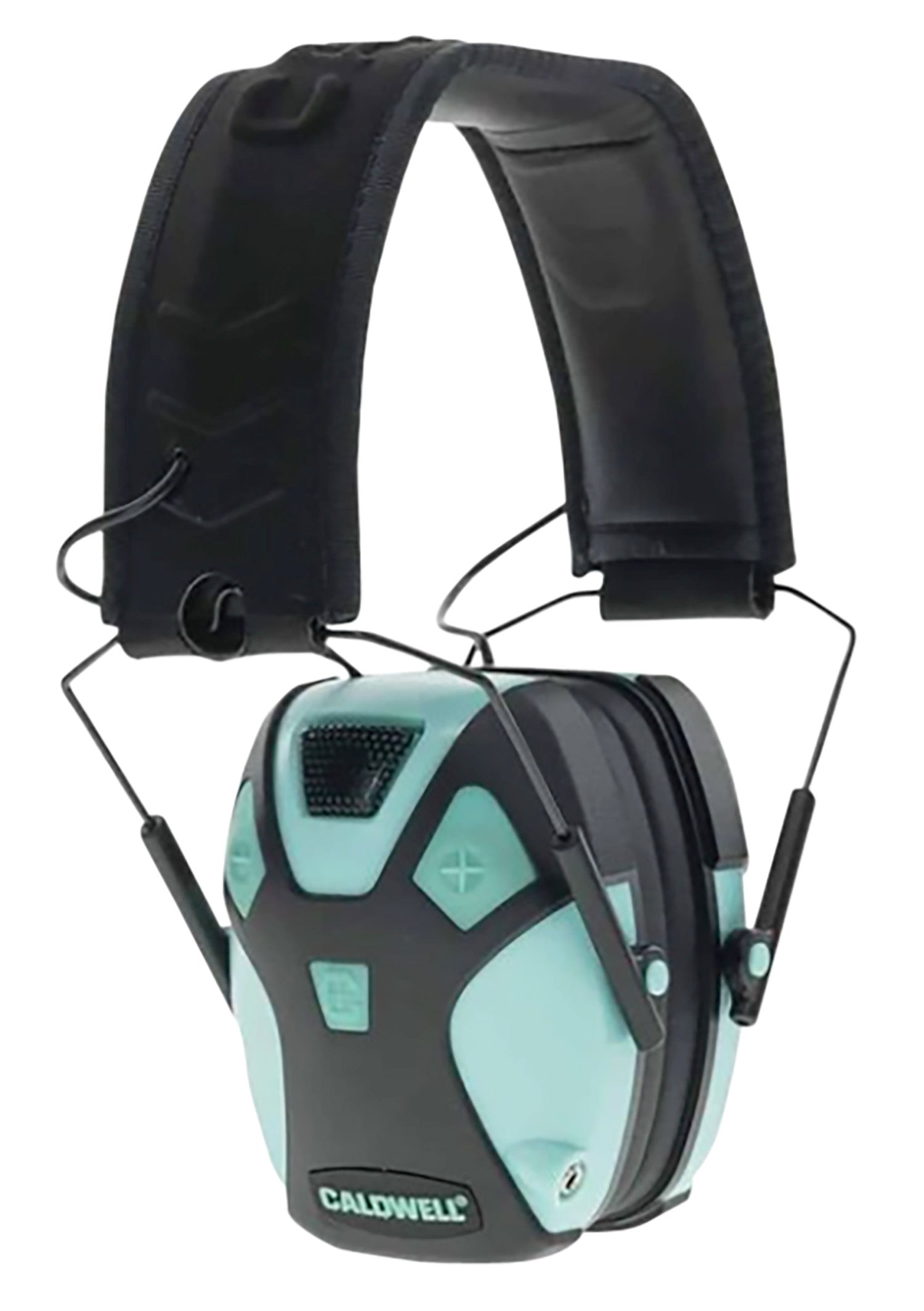 Caldwell E-Max Pro Electronic Earmuff 23 dB NRR Over-the-Head Aqua Blue/Black Adult