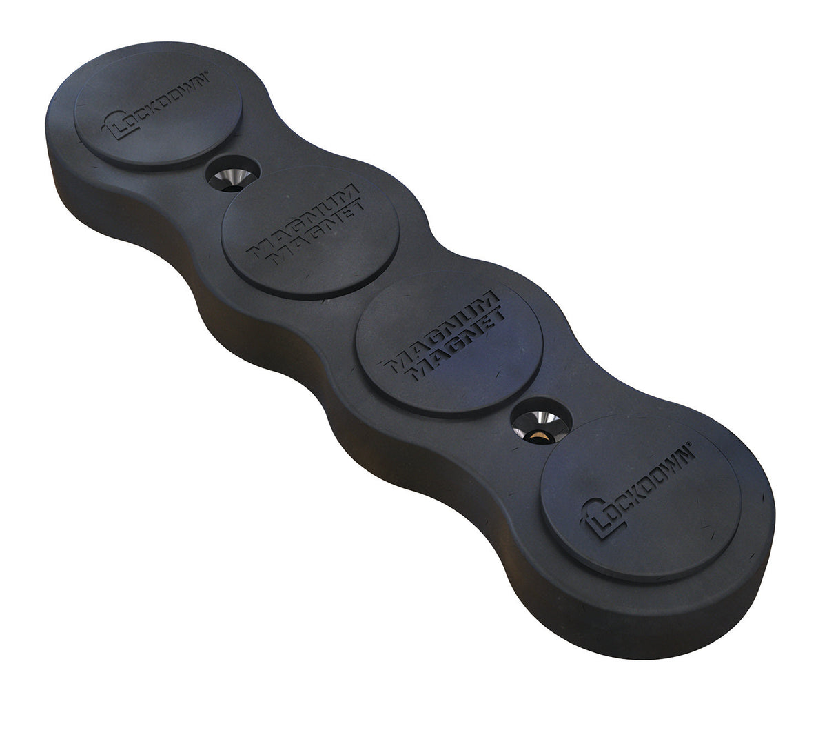 Lockdown 1097608 Magnum Gun Concealment Magnet Black Metal Up to 75 lbs