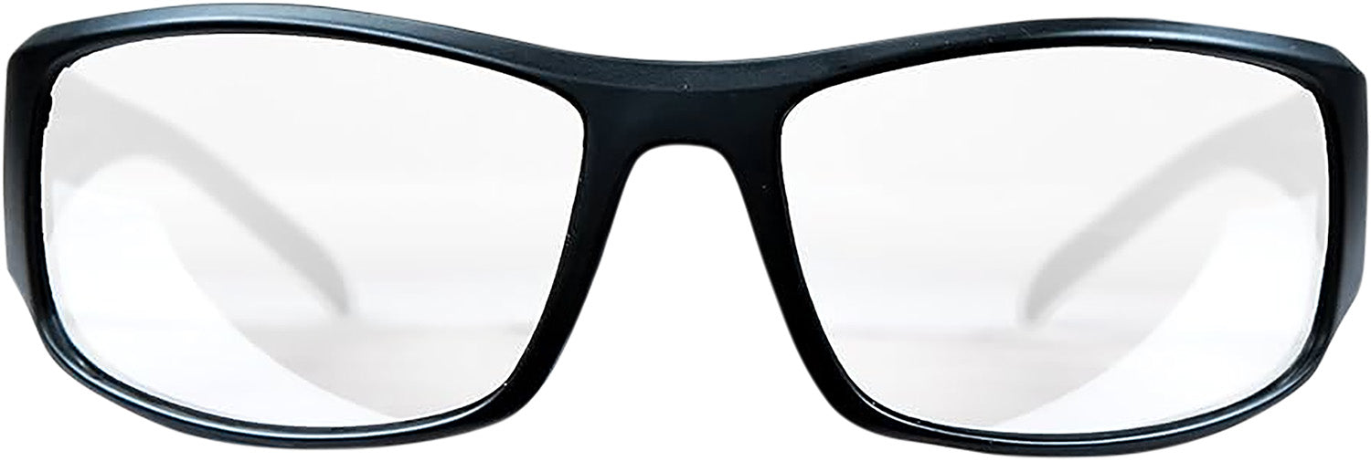 M&P Accessories Thunderbolt Full Frame Shooting Glasses Clear Mirror Lens Black Frame