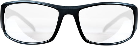 M&P Accessories Thunderbolt Full Frame Shooting Glasses Clear Mirror Lens Black Frame