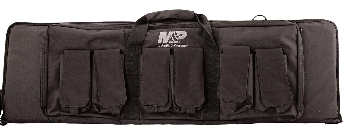 M&P Accessories 110025 Pro Tac Gun Case 42" Black Nylon 6 Magazine Pouches