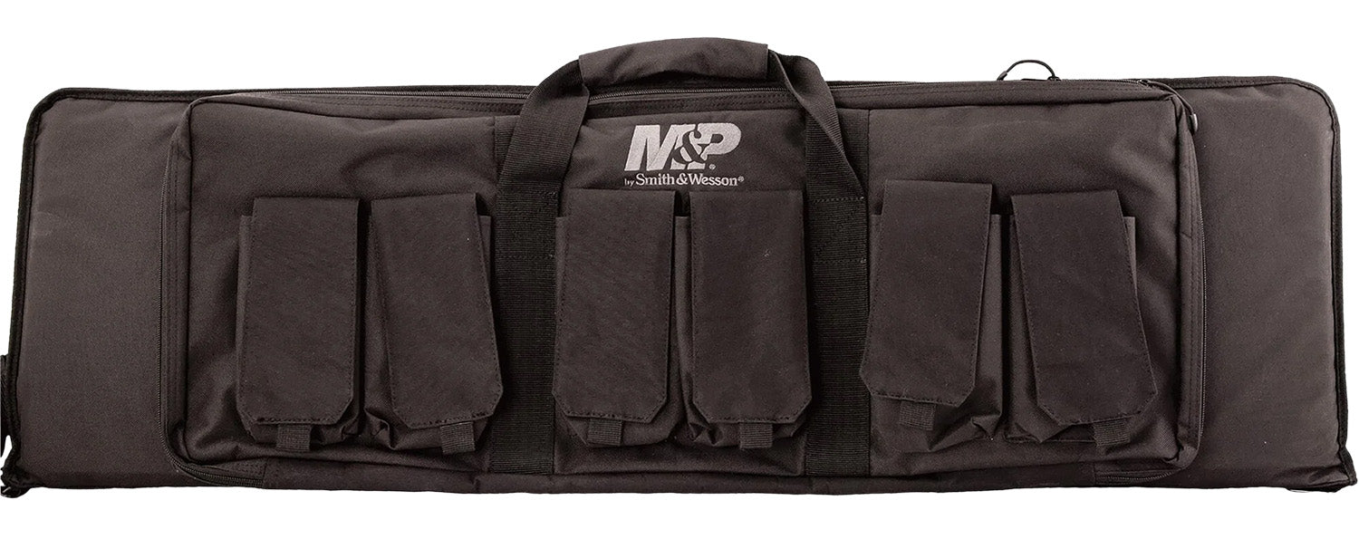 M&P Accessories 110025 Pro Tac Gun Case 42" Black Nylon 6 Magazine Pouches
