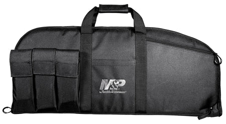 M&P Accessories 110016 Duty Series Large Gun Case 45" Black 5 Exterior Magazine Pouches