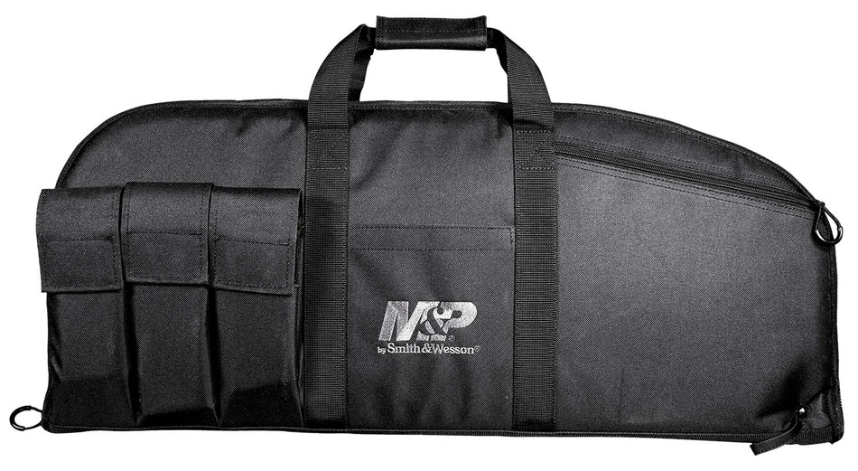 M&P Accessories 110016 Duty Series Large Gun Case 45" Black 5 Exterior Magazine Pouches