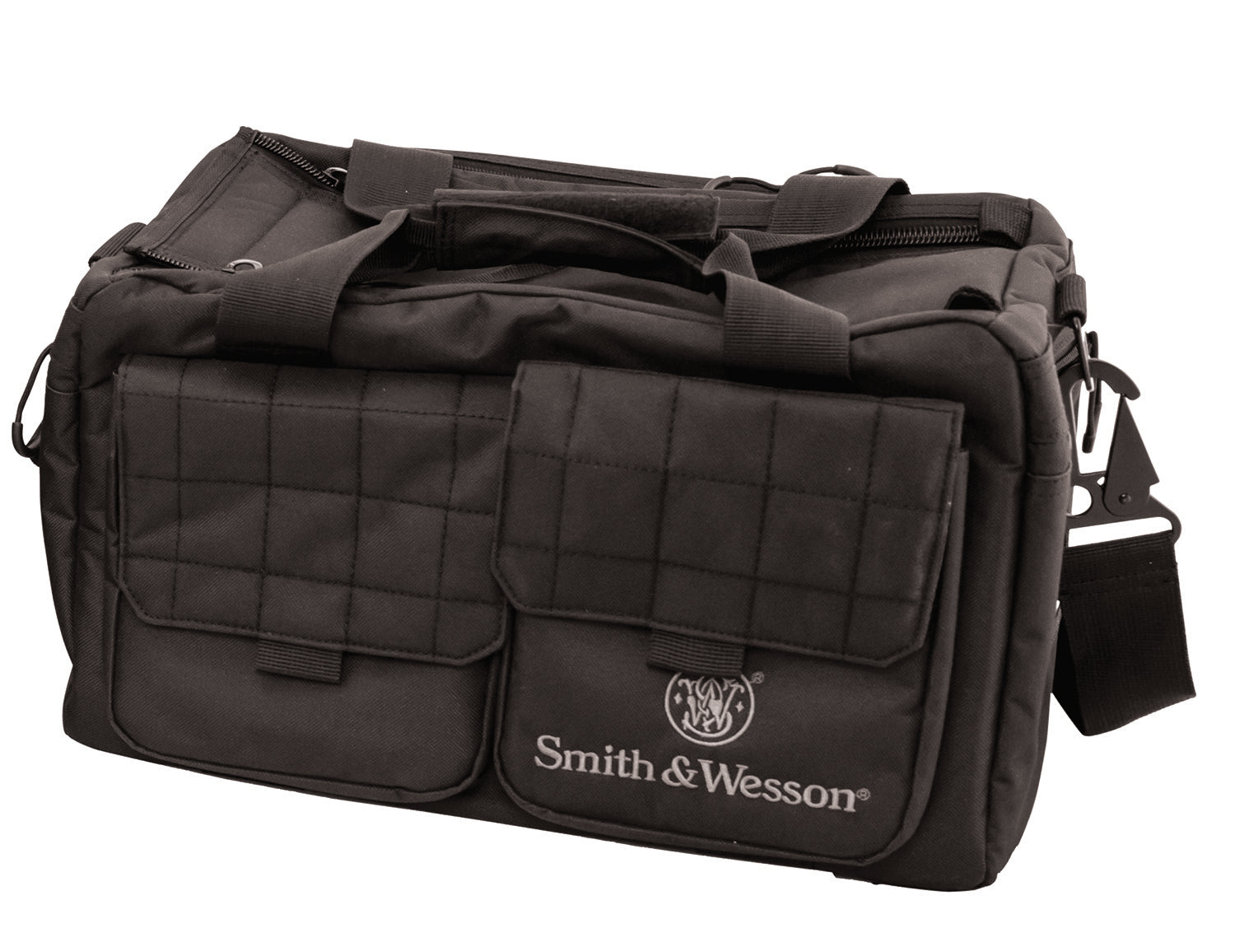 M&P Accessories 110013 Recruit Tactical Range Bag Black Nylon with Interior Pockets & Magazine Pouches