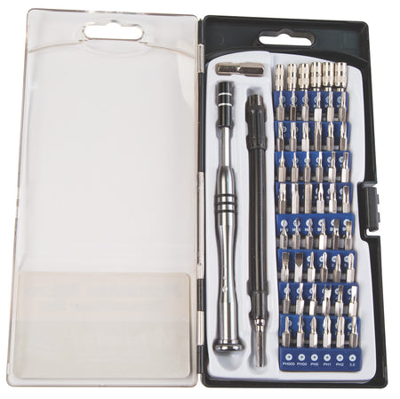 Wheeler 58-Piece Precision Micro Screwdriver Set, Chrome Plated Steel, Extendable Handle