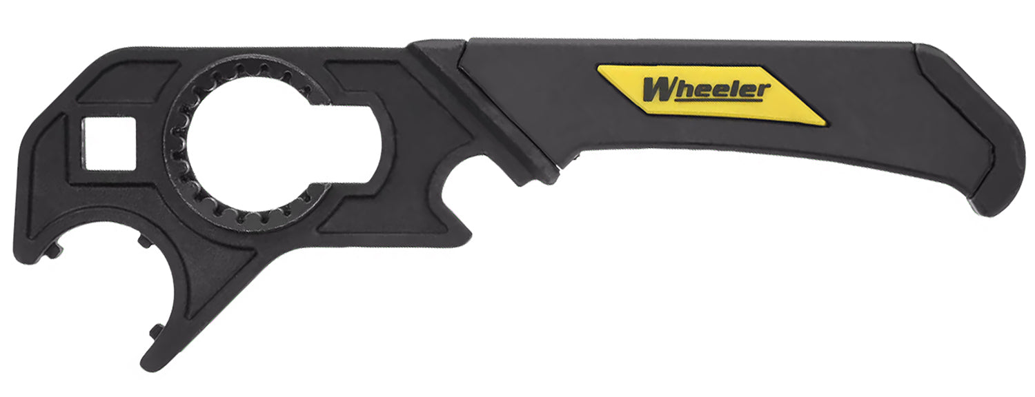 Wheeler Delta Series Professional Armorer's Wrench for AR-15, Black/Yellow Steel