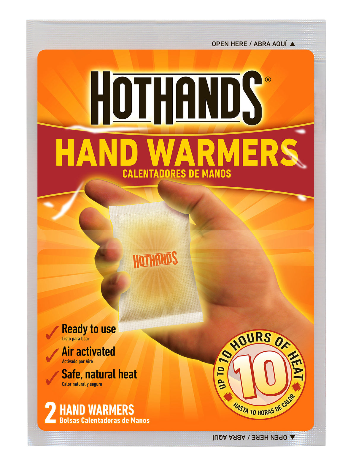 HotHands HH2 Hand Warmers Single-Use Air-Activated Heat Packs 40 Pair