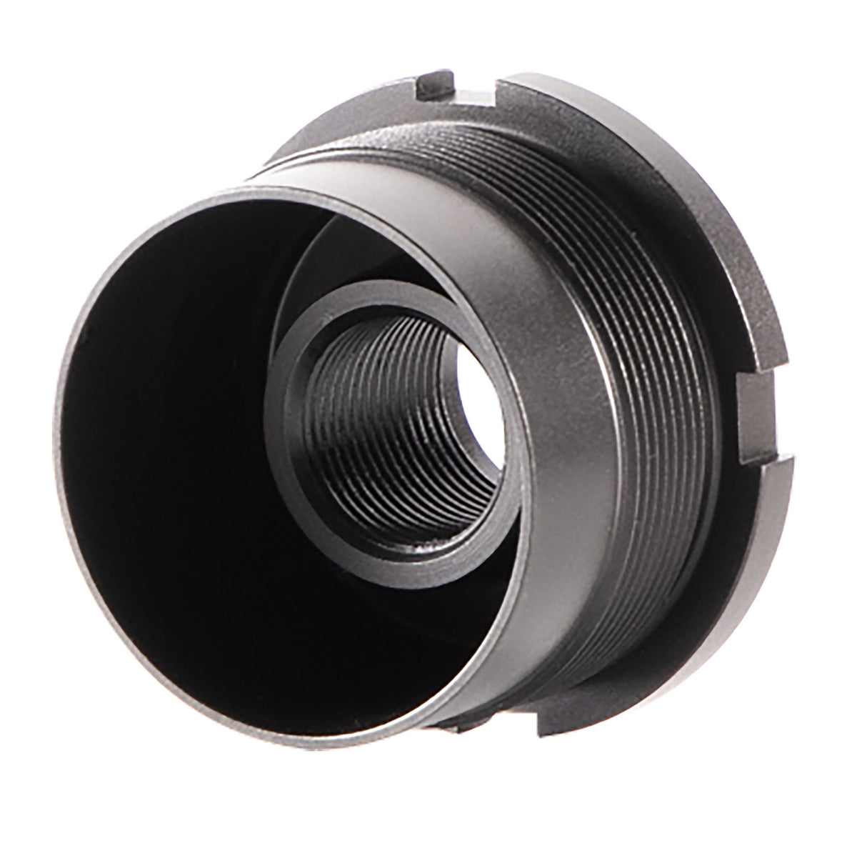 Dead Air DA410 Ghost Fixed Mount Black Cerakote 1/2"-28 tpi for Wolfman Ghost-M Wolf-9SD