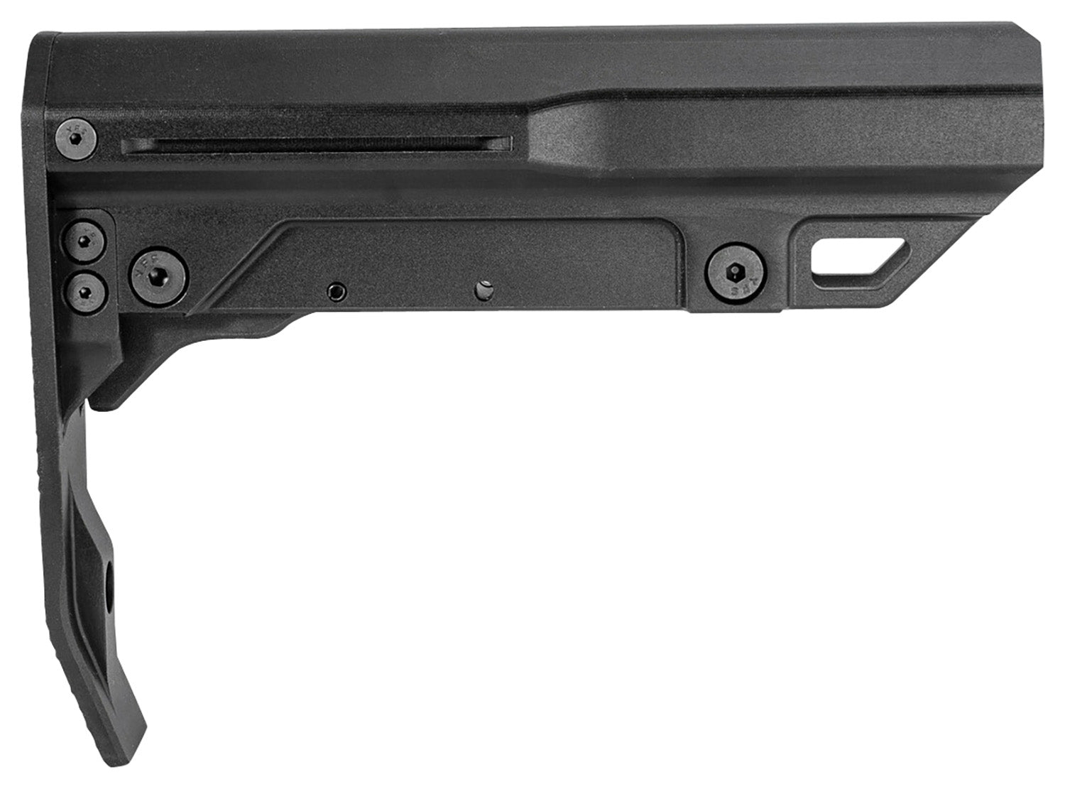 Mission First Tactical BMSMILMTLBL Battlelink Minimalist Mil-Spec Collapsible Aluminum Stock Black AR-15
